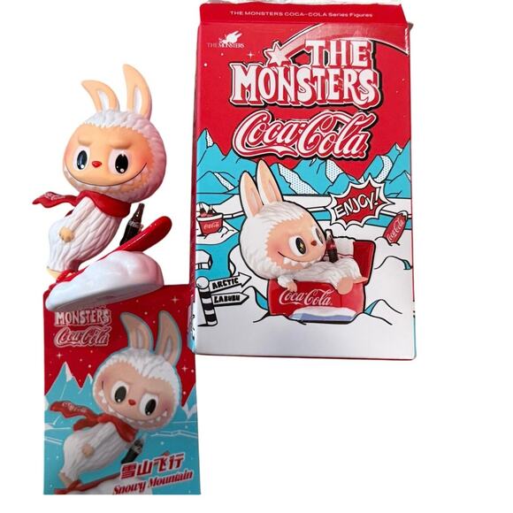 Pop Mart The Monsters Labubu X CocaCola Figurine Blind Box-Snowy Mountain - Picture 4 of 15
